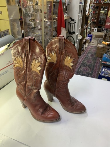 Stivali cowboy vintage dan - vintage,